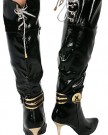 K30-Womens-Black-Patent-Knee-High-Heel-Boots-Size-8-0-1