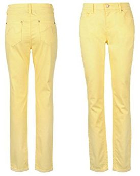 Kangol-Women-Ankle-Grazer-Jeans-Ladies-Pale-Banana-16-R-0