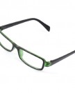 Kids-Rectangle-Clear-Lens-Plastic-Green-Black-Full-Frame-Plain-Glasses-0