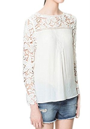 KingSo-New-Womens-Ladies-Long-Sleeve-Embroidery-Lace-Top-Chiffon-Shirt-Blouse-White-UK-12-14US-XL-0