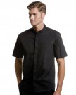 Kustom-Kit-Bargear-Short-Sleeve-Mandarin-Collar-Shirt-Color-Black-Size-M-0