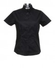 Kustom-Kit-KK701-Womens-Corporate-Oxford-Short-Sleeve-Blouse-Black-18-0