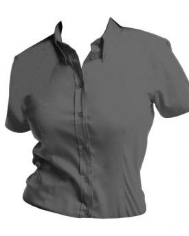Kustom-Kit-Ladies-Corporate-Oxford-Short-Sleeve-Shirt-20-Charcoal-0