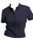 Kustom-Kit-Ladies-Corporate-Oxford-Short-Sleeve-Shirt-20-Charcoal-0-3