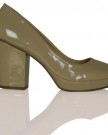 L2F-Womens-Ladies-Mid-High-Block-Heel-Slip-On-Court-Sensible-Style-Shoes-Sizes-Beiges-Nude-Size-4-UK-0-4