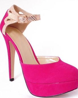 LADIES-WOMENS-FUCHSIA-BRIGHT-HOT-PINK-GOLD-STRAPPY-SANDALS-PLATFORMS-HIGH-HEELS-STILETTO-SHOES-3-8-0