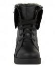 LADIES-WOMENS-MID-BLOCK-HEEL-FUR-LINED-ARMY-COMBAT-LACE-UP-WINTER-ANKLE-BOOTS-SHOES-SIZE-UK-3-EU-36-US-5-Black-Faux-Leather-0-2