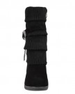 LADIES-WOMENS-MID-HIGH-WEDGE-HEEL-KNITTED-WARM-WINTER-SLOUCH-BIKER-KNEE-CALF-ANKLE-BOOTS-SIZE-UK-6-EU-39-US-8-Black-0-2