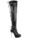 LADIES-WOMENS-OVER-THE-KNEE-THIGH-HIGH-WIDE-LEG-STRETCH-HIGH-HEEL-BOOTS-SHOES-SIZE-UK-7-Black-Faux-Leather-0-3