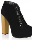 LADIES-WOMENS-PLAIN-WOOD-LOOK-WOODEN-BLOCK-HIGH-HEEL-LACE-UP-CONCEALED-PLATFORM-ANKLE-BOOTS-BOOTIES-SHOES-SIZE-UK-6-EU-39-US-8-Black-Suede-0-0