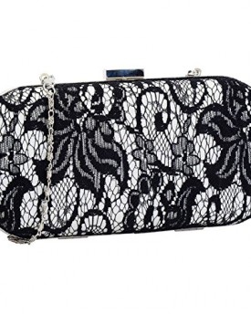 Lace-Covered-Hard-Case-Box-Style-Clutch-Evening-Bag-With-A-Long-Chain-Ivory-0