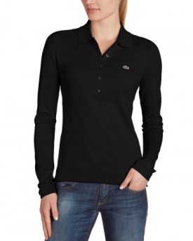 Lacoste-Womens-Long-regular-Polo-Shirt-Black-BLACK-031-20-Brand-size-46-0