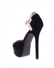 Ladies-BEBO-Black-Faux-Suede-High-Heel-Platform-Ankle-Strap-Party-Evening-Court-Shoes-5-0-1