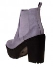 Ladies-BEBO-Grey-Leather-Look-High-Cleated-Platform-Chelsea-Ankle-Boots-4-0-1