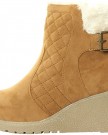 Ladies-Ban62-Women-Leather-Style-Ankle-High-Chunky-Wedge-Heel-Flat-Fur-Lace-Boots-Shoe-3-Tan-0-0