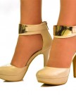 Ladies-Beige-Plain-Metal-Gold-Ankle-Strap-High-Heel-Sandals-0-4