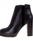 Ladies-Black-Leather-Look-Stacked-High-Heel-Cleated-Ankle-Boots-5-0-0