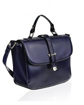 Ladies-Dark-Blue-Faux-Leather-Top-Handle-Handbag-0