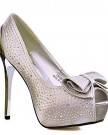 Ladies-Dazzling-Rhinestone-Crystals-Metal-High-Heel-Bow-Platform-Shoe-Heels-SizeSilverUK-6-EU-39-AU-7-US-8Diamante-Crystal-embellishedmirrored-heel-0