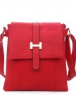Ladies-Flapover-Cross-Body-Bag-various-colours-Red-0