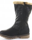 Ladies-Flat-Winter-Fur-Quilted-Snow-Low-Heel-Calf-High-Leg-Knee-Boots-Size-New-shoeFashionista-Branded-0-0