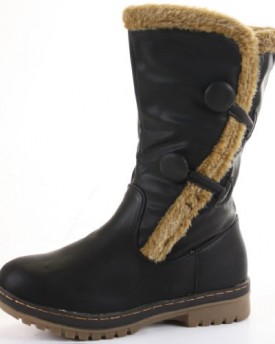 Ladies-Flat-Winter-Fur-Quilted-Snow-Low-Heel-Calf-High-Leg-Knee-Boots-Size-New-shoeFashionista-Branded-0
