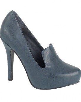 Ladies-L2253-High-Heel-Tab-Fronted-Court-Shoe-UK-6-Dk-Blue-0