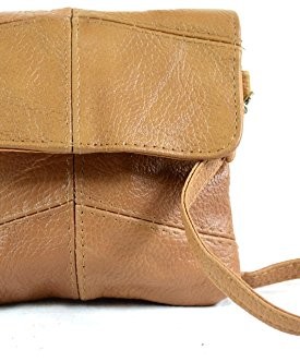 Ladies-Leather-Handy-Cross-Body-Shoulder-Bag-Purse-with-Detachable-Strap-Tan-0