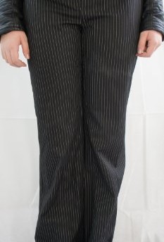 Ladies-MORGAN-Black-Pin-Stripe-Trousers-SIZE-UK-32-Waist-34-Leg-0