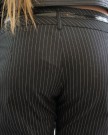 Ladies-MORGAN-Black-Pin-Stripe-Trousers-SIZE-UK-32-Waist-34-Leg-0-3