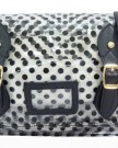 Ladies-Neon-LYDC-Perspex-Cool-Saddle-Satchel-College-Polka-Dots-Fashion-Handbag-0