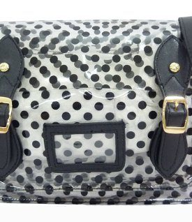 Ladies-Neon-LYDC-Perspex-Cool-Saddle-Satchel-College-Polka-Dots-Fashion-Handbag-0