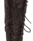 Ladies-New-Brown-Flat-Knee-High-Military-Steampunk-Vintag-Mid-Calf-Lace-Up-Boots-0-0