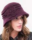 Ladies-Purple-Fashion-Knitted-Wool-Cloche-Hat-0