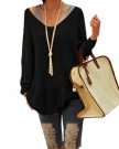 Ladies-Scoop-Neck-Stretchy-Long-Sleeve-Knitted-Tunic-Top-0-0