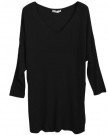 Ladies-Scoop-Neck-Stretchy-Long-Sleeve-Knitted-Tunic-Top-0-1