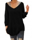 Ladies-Scoop-Neck-Stretchy-Long-Sleeve-Knitted-Tunic-Top-0