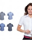 Ladies-Short-Sleeve-Premium-Oxford-Formal-Shirts-Sizes-8-to-24-WORK-CASUAL-20-3XL-BLACK-0-0