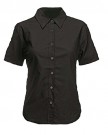 Ladies-Short-Sleeve-Premium-Oxford-Formal-Shirts-Sizes-8-to-24-WORK-CASUAL-20-3XL-BLACK-0