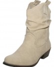 Ladies-Stunning-Faux-Leather-Beige-Pull-On-Low-Mid-High-Heel-Cowboy-Ankle-Boots-0