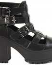 Ladies-Womens-Chelsea-Cut-Out-High-Heel-Shoes-Platform-Gladiator-Sandals-Heeled-Booties-Ankle-Boots-Size-3-8-New-0