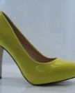 Ladies-Womens-High-Heel-Court-Shoe-Office-Formal-Shoes-Yellow-UK-Size-4-0
