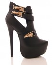 Ladies-Womens-High-Stiletto-Heel-Black-Platform-Ankle-Boots-Size-5-uk-0-1