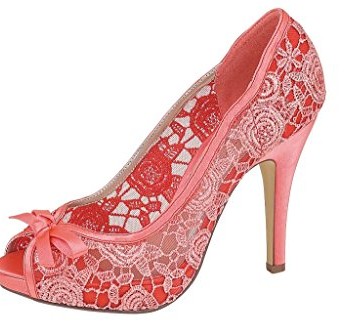 Ladies-Womens-Ivory-Black-Coral-Peach-Satin-Lace-High-Heel-Peep-Toe-Wedding-Evening-Party-Court-Shoes-4-Coral-0