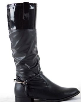 Ladies-Womens-Winter-Biker-Riding-Style-Knee-Low-Heel-Calf-High-Knee-Boots-Size-3-8-new-0-3