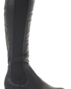 Ladies-Womens-Winter-Biker-Riding-Style-Knee-Low-Heel-Chelsea-Wide-Calf-High-Knee-Boots-Size-3-8-new-0