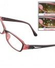 Lady-Black-Pink-Plastic-Full-Frame-Multi-Coated-Lens-Plain-Glasses-Eyewear-0-0