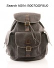 Large-Brown-Unisex-Troop-London-Rucksack-Backpack-Bag-leather-trim-268BR-0-2