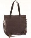 Leconi-women-handbag-shopper-vintage-shoulder-bag-canvas-real-cow-leather-used-look-dark-brown-LE0045-C-0-2