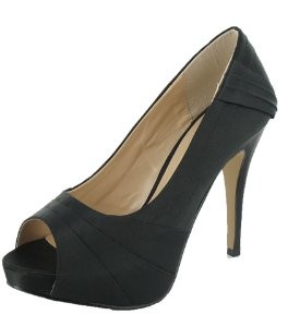 Lexus-CA011-Ruby-Ladies-High-Heel-Plain-Satin-Paltform-Shoe-5-Black-0